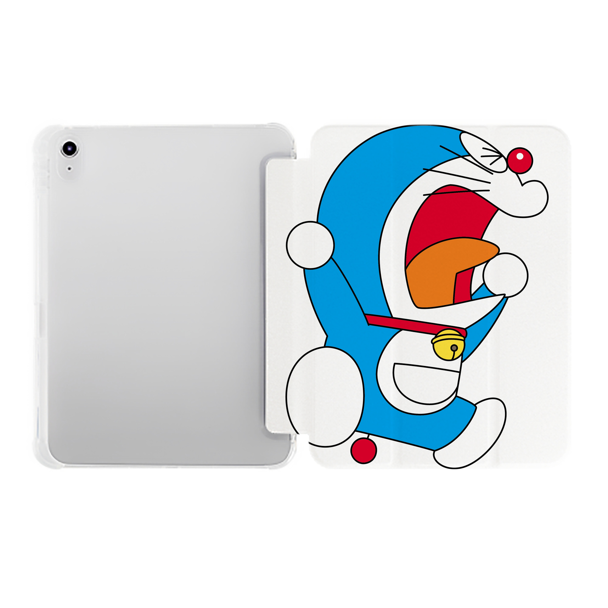 （画像用） ドラえもん Doraemon IPad ケース ペン収納付き 三つ折りスタンド PUレザー×シリコン 対応機種9.5/10.5/10.9インチ
